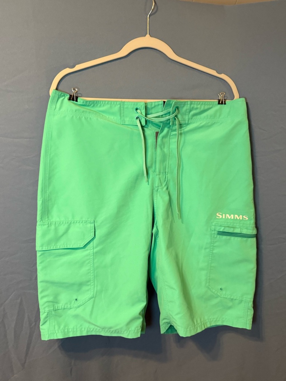Simms Men's Green Swim Board Shorts